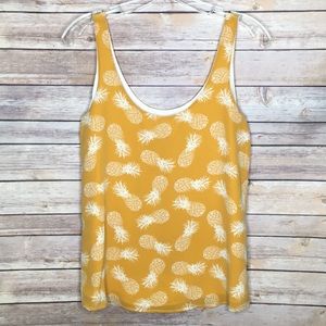 Amour Vert size S orange pineapple silk so cute!